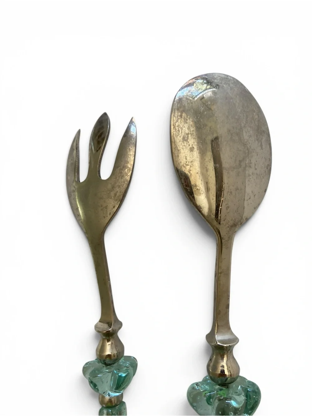 Salad Servers with Changeable Beads